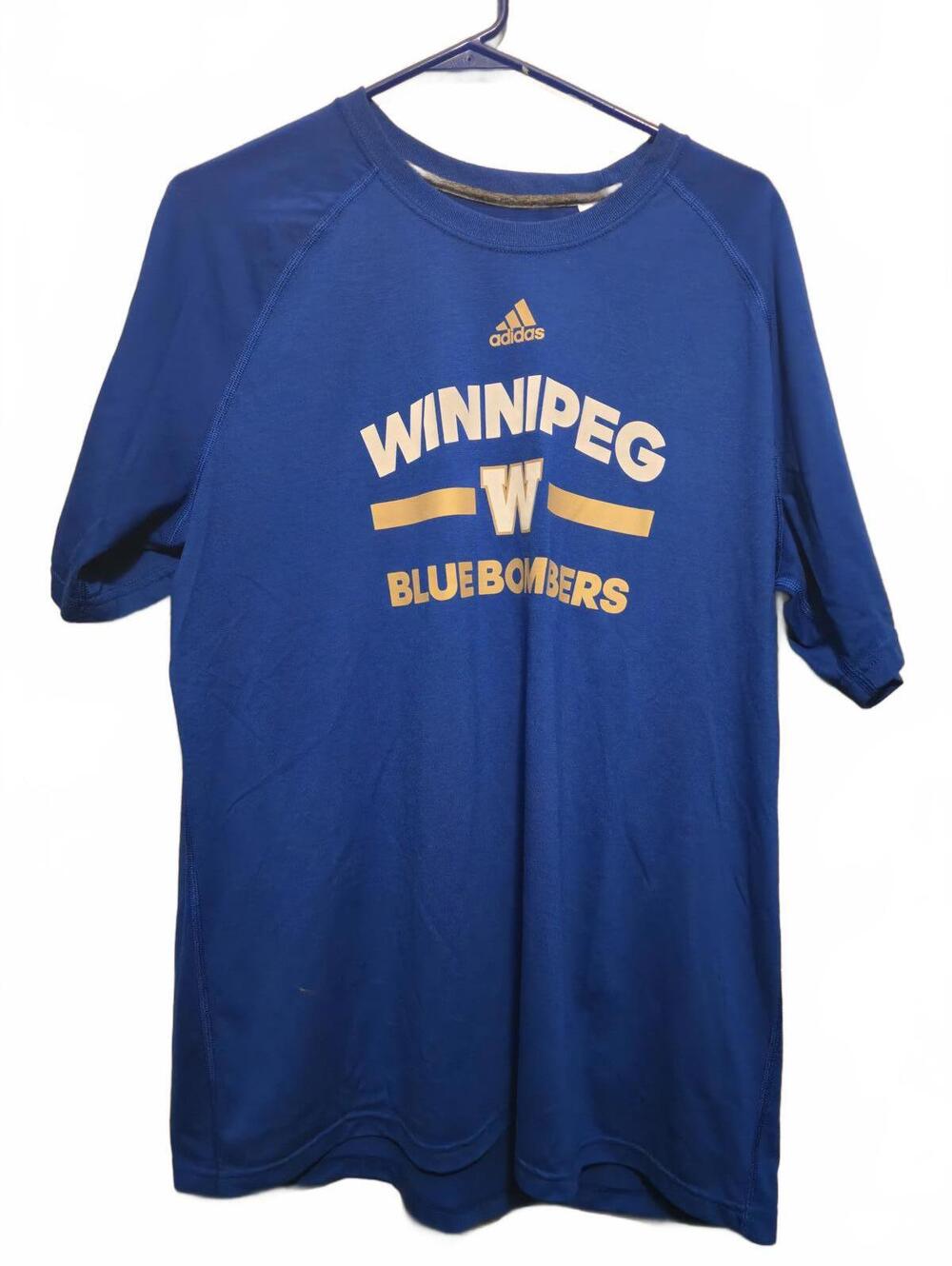 Adidas ULTIMATE Winnipeg Blue Bombers Performance T-Shirt 2016 MENS SIZE XL NEW